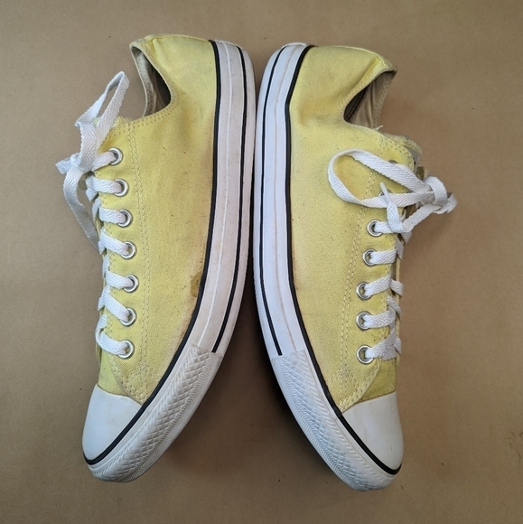 Converse Mens Chuck Taylor All Star Ox Unisex Golden Yellow sneakers Shoes Sz M - Picture 5 of 10